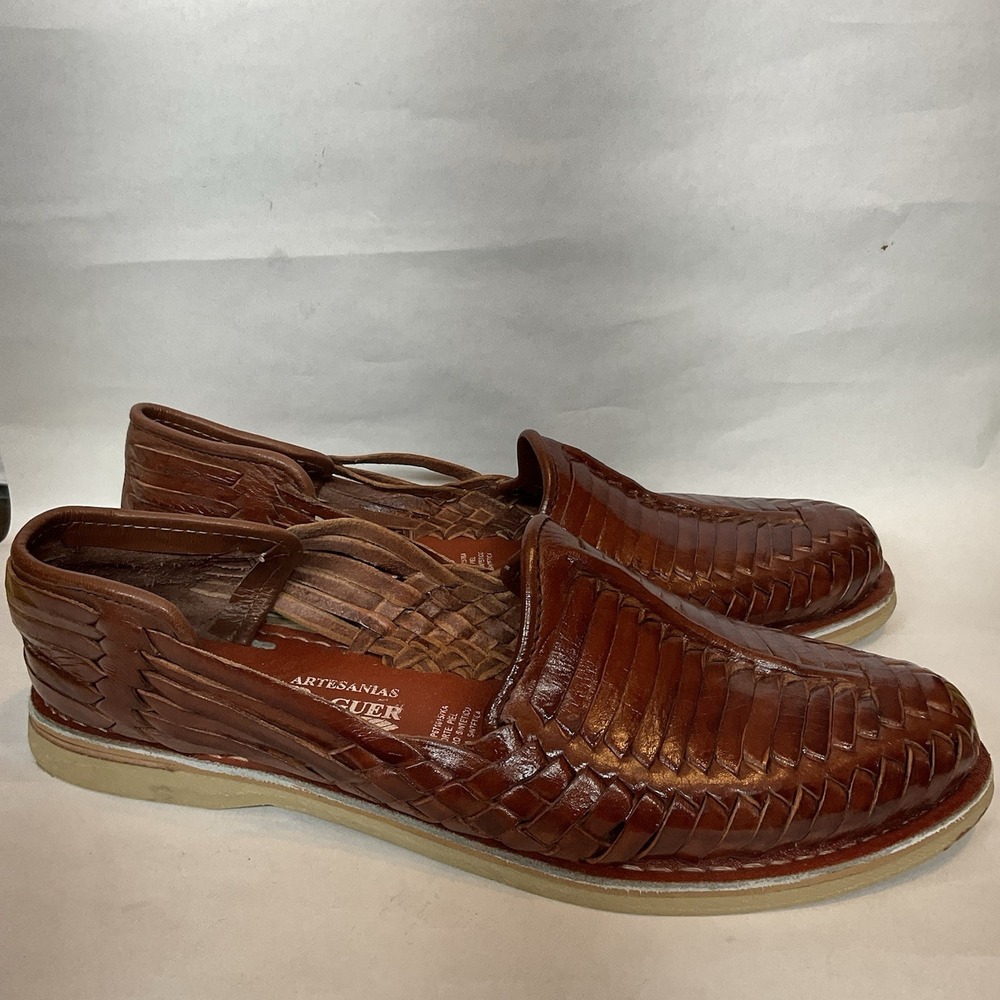Men's Genuine Leather Mexican Closed Toe Authentic Huarache Sandals Hand Crafted